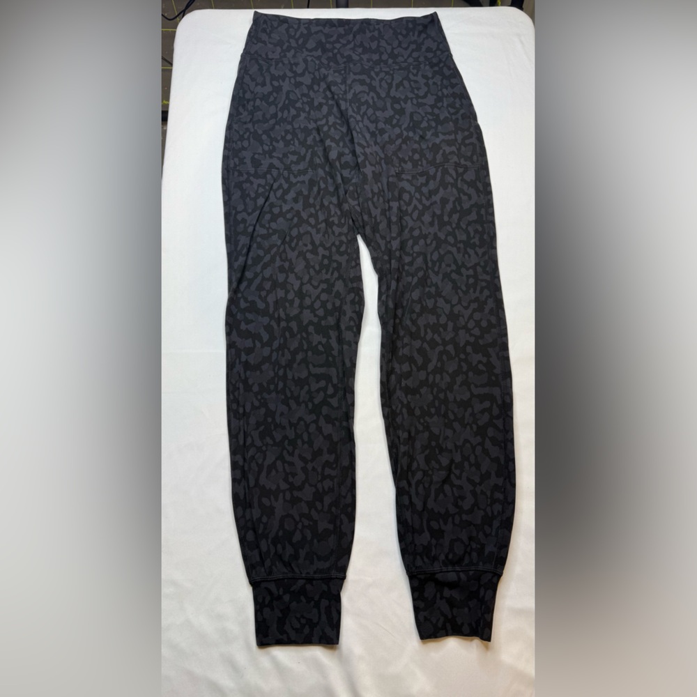 Lululemon Black Leopard Print Joggers